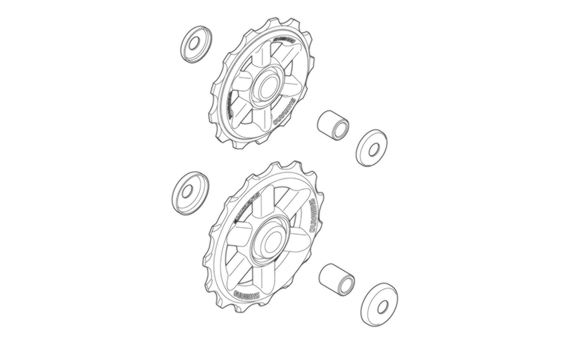 JUEGO DE ROLDANAS SHIMANO ALTUS RD-R310 7/8V